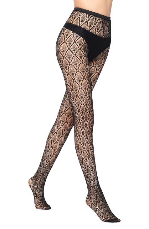 CHEVRON FISHNET TIGHTS  Stems is all about legs - it's about the