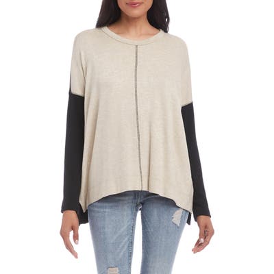 Karen Kane Colorblock Sweater, Ivory