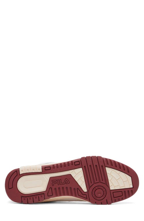 Shop Fila Rissmo Low Lux Basketball Sneaker In White/ecru/syrah