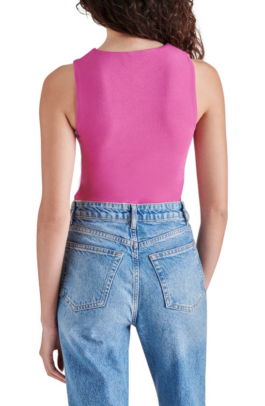 Shop Steve Madden Sleeveless Bodysuit In Bright Rose