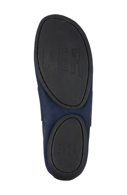 Camper Right Nina Leather Ballerina Flat In Navy