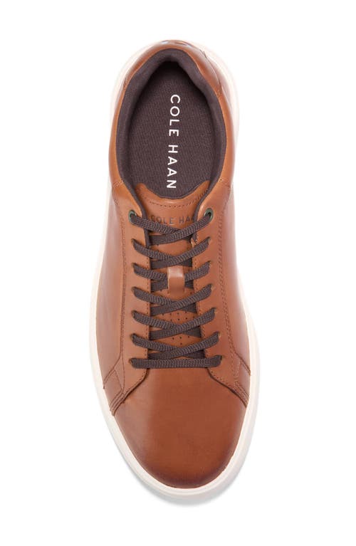 Cole Haan Grand Crosscourt Daily Sneaker In British Tan/dark Chocolate