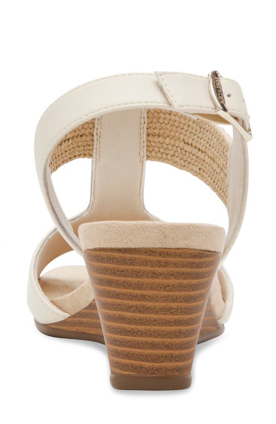 Shop Anne Klein Brody Slingback Wedge Sandal In Bone