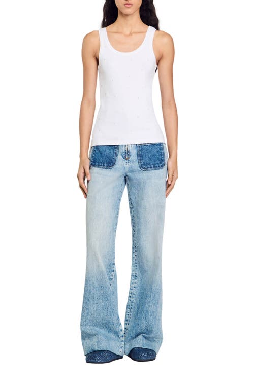Sandro Astrale Tank Top In White