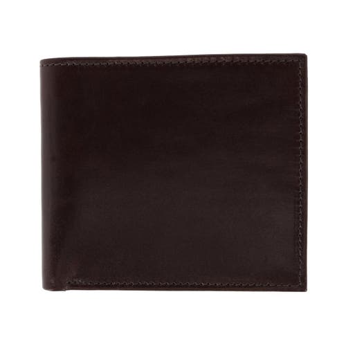Trafalgar Cabot Cortina Bi-fold Leather Wallet In Dark Brown