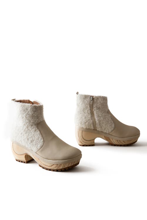 Shop Huma Blanco Lana Clog Boot In Ivory