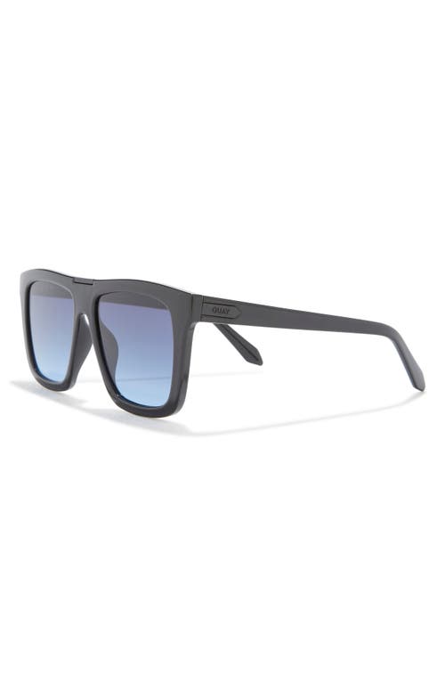 Quay Name Drop 48mm Gradient Square Sunglasses In Black/navy To Blue Gradient