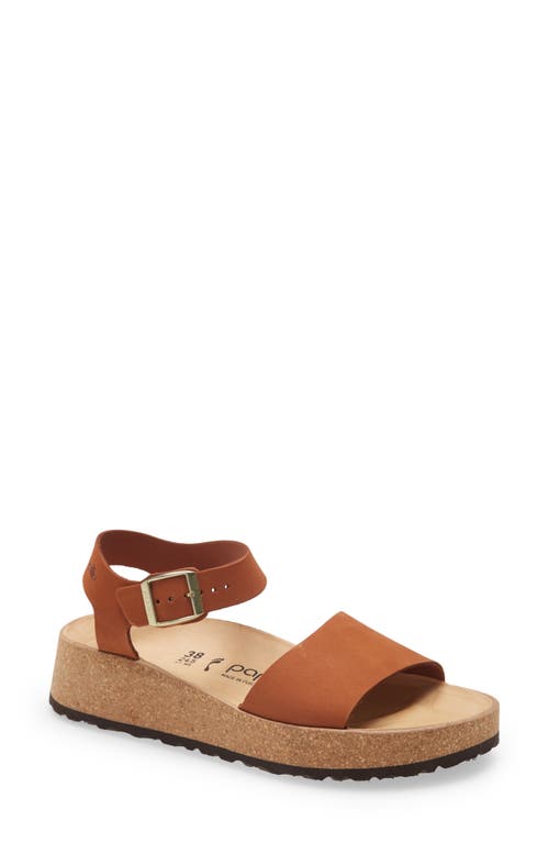 Papillio by Birkenstock Glenda Wedge Sandal Pecan Nubuck Leather at Nordstrom,