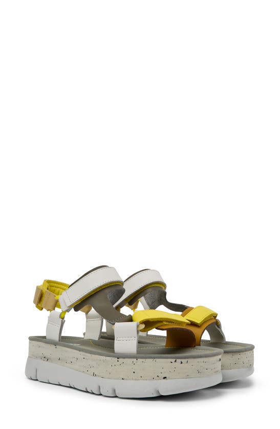 Camper Oruga Up Platform Sport Sandal In Yellow