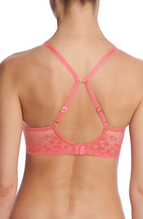 Shop Natori Cherry Blossom Convertible Underwire Bra In Peach Rose