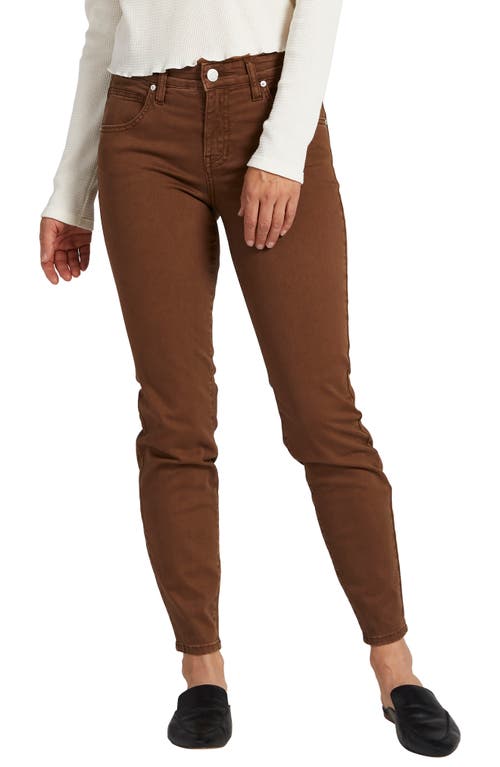 Jag Jeans Cecilia Skinny Fit Pants in Brown