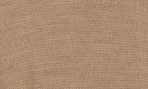 Bruno Magli Men's Classic Fit Striped Merino Wool Quarter Zip Sweater In Camel Beige