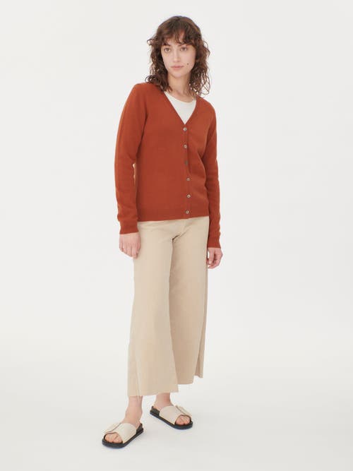 Gobi Cashmere V-neck Cardigan In Sugar Almond