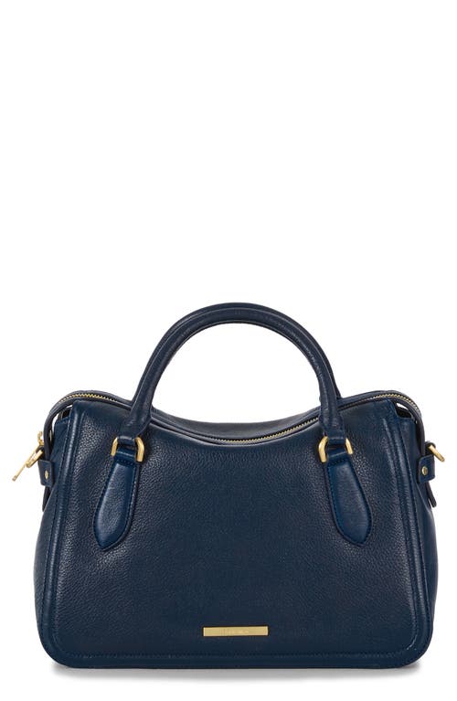 Micaela Leather Satchel in Anchor