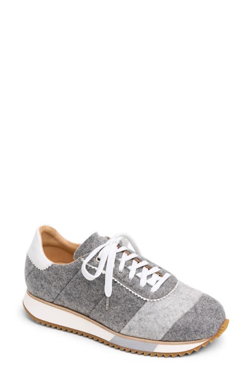 Shop The Office Of Angela Scott The Quinn Felted Wool Sneaker In Grey Wool