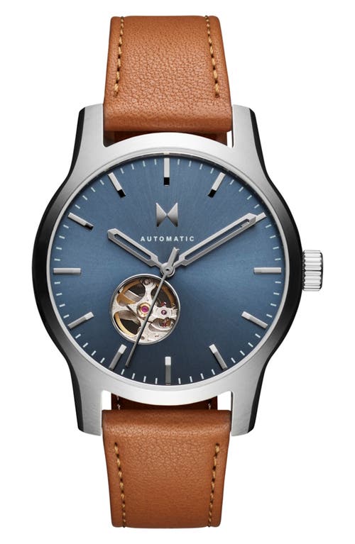 Shop Mvmt Classic Ii Automatic Leather Strap Watch, 42mm In Brown