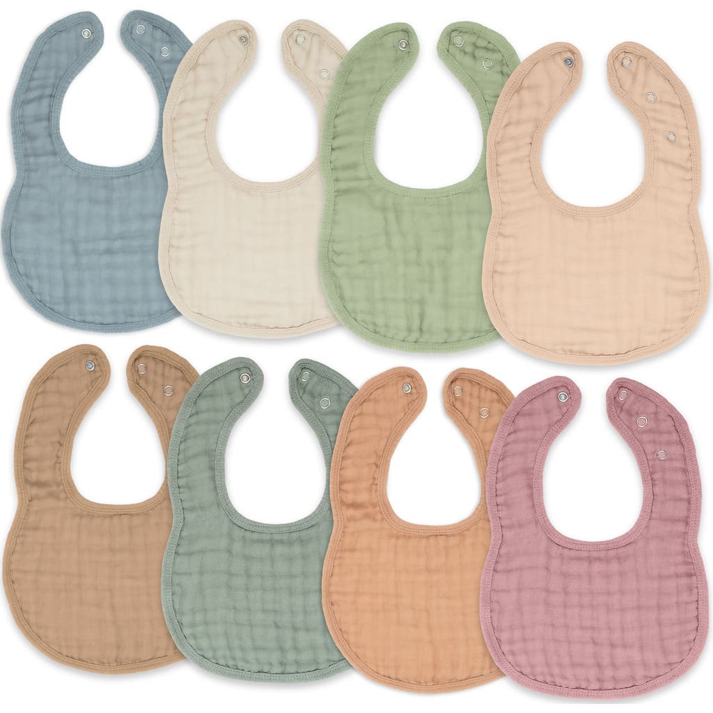 Comfy Cubs Muslin Bibs In Multicolor