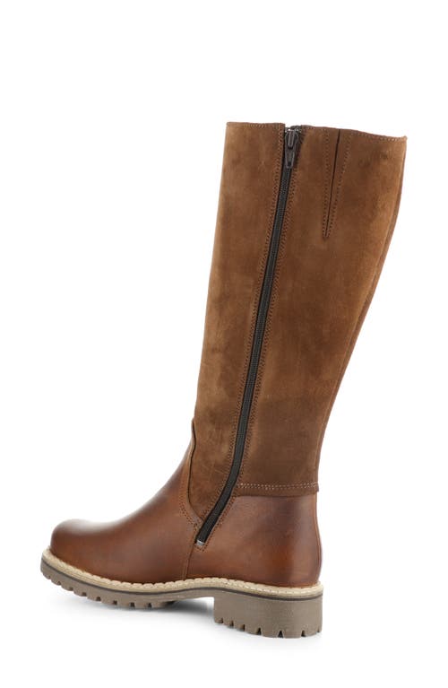 Shop Bos. & Co. Hudson Waterproof Boot In Cognac/redwood Gobi/suede