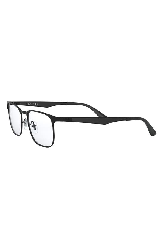 Ray Ban Rectangle-frame Glasses In Black