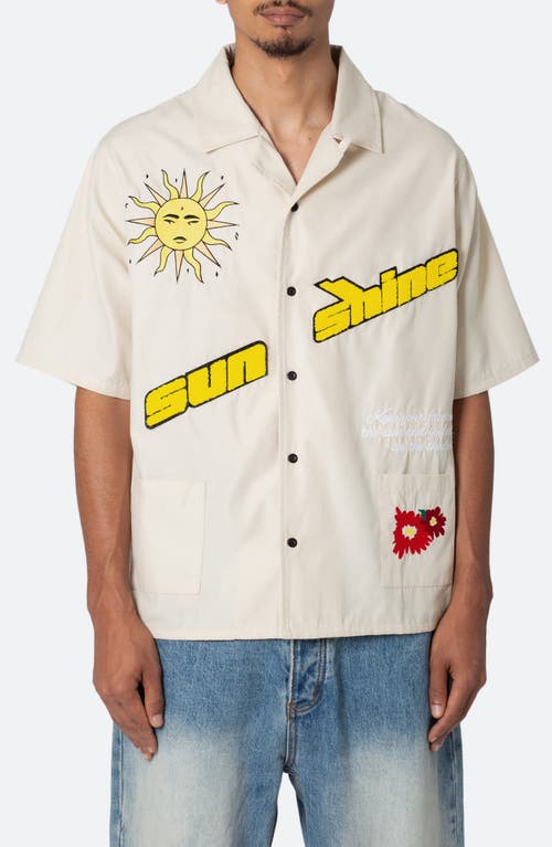 Mnml Sunshine Camp Shirt In Khaki