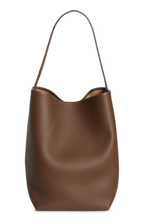 The Row Park North/South Leather Tote in Dark Olive at Nordstrom