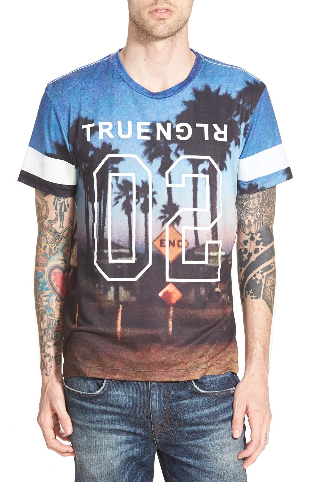 True Religion Brand Jeans 'Venice' Sublimation Print TShirt Nordstrom