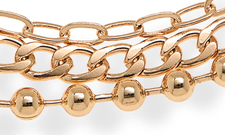 Shop Bp. Layered Chain Slider Bracelet In Gold