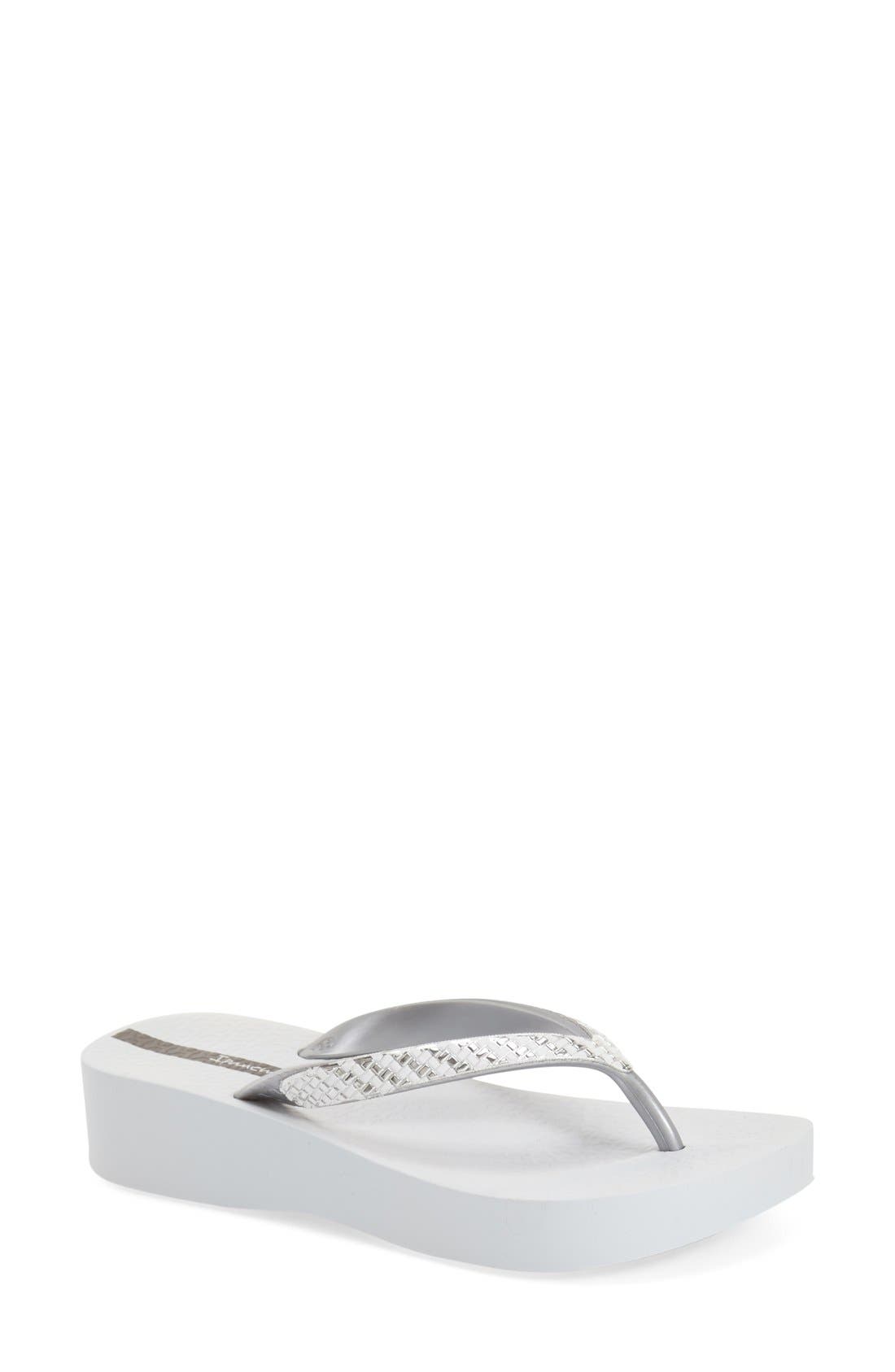 stilla platform wedge flip flop
