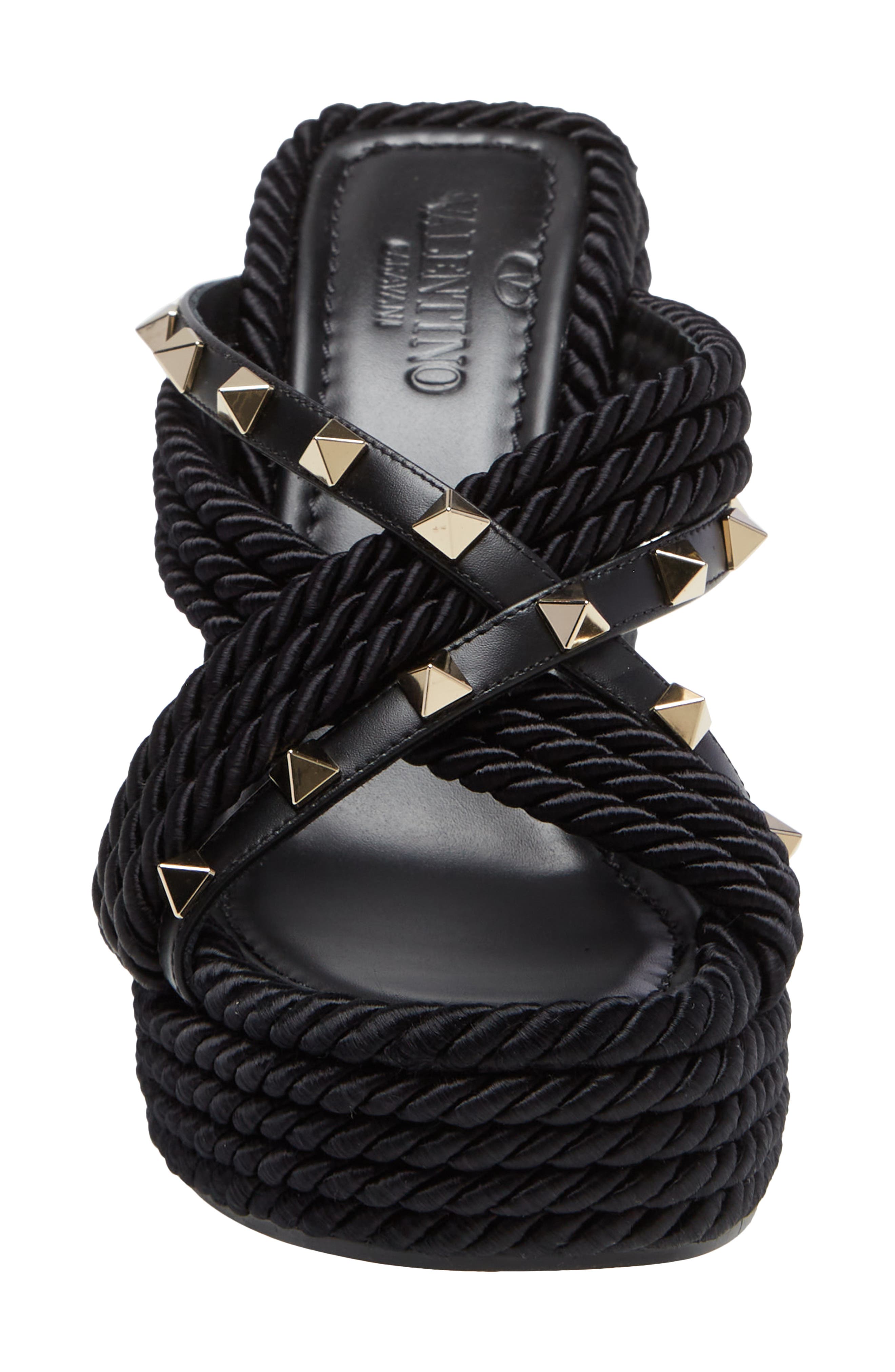 rockstud torchon espadrille platform sandal