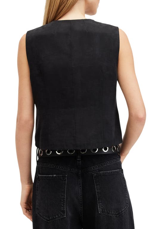 Shop Allsaints Averie Ten Vest In Black