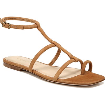 Veronica Beard Mayuri Ankle Strap Sandal- Brown