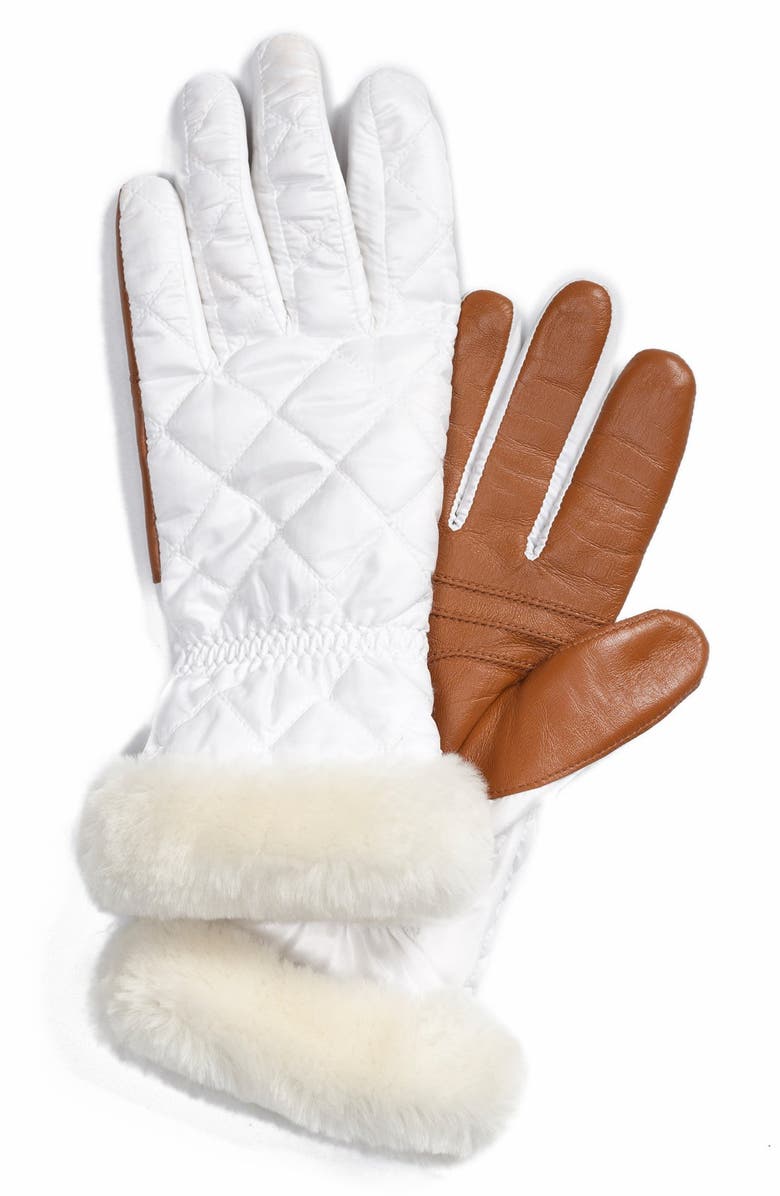 UGG® Australia Slim Fit Quilted Tech Gloves | Nordstrom