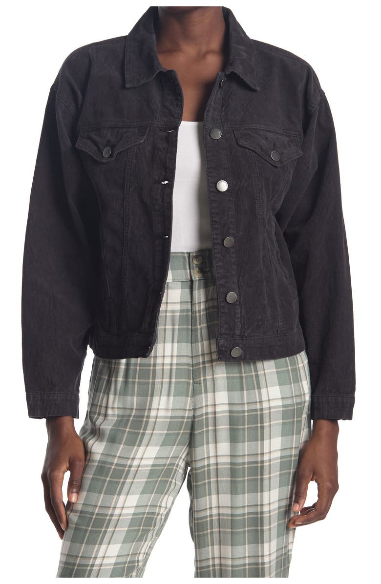 SISSTREVOLUTION Strummin' Cords Jacket, Main, color, BLK-BLACK