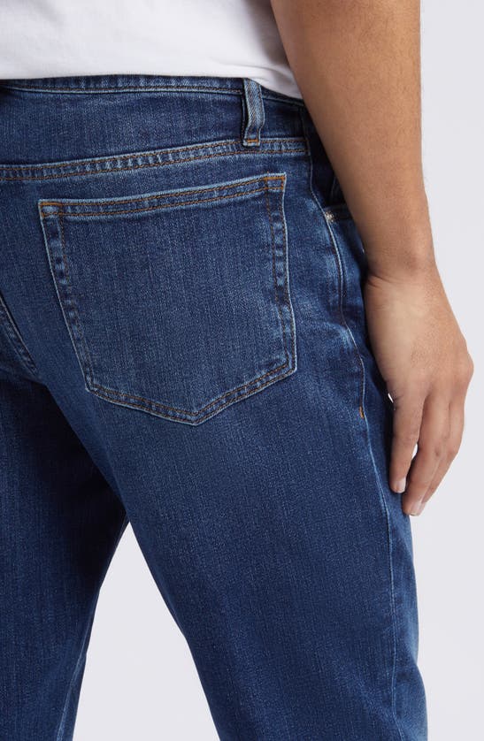 Frame Modern Belt-loops Straight-leg Regular-fit Stretch Recycled-denim-blend Jeans In Freetown