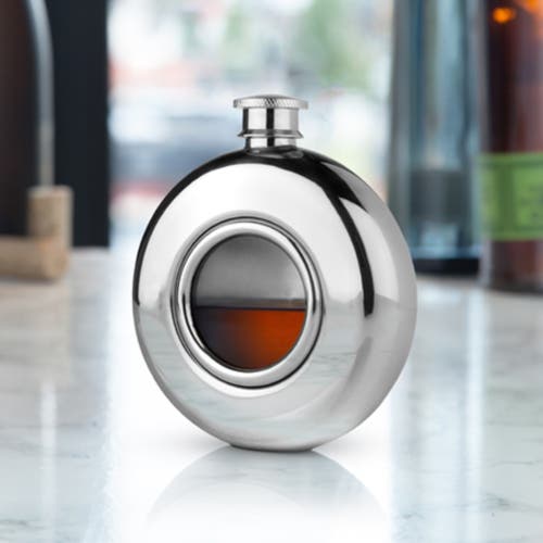 Viski Irving 5 oz Scope Flask In Silver