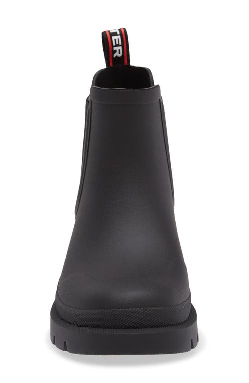 Shop Hunter Orford Insulated Waterproof Chelsea Boot In Black/black