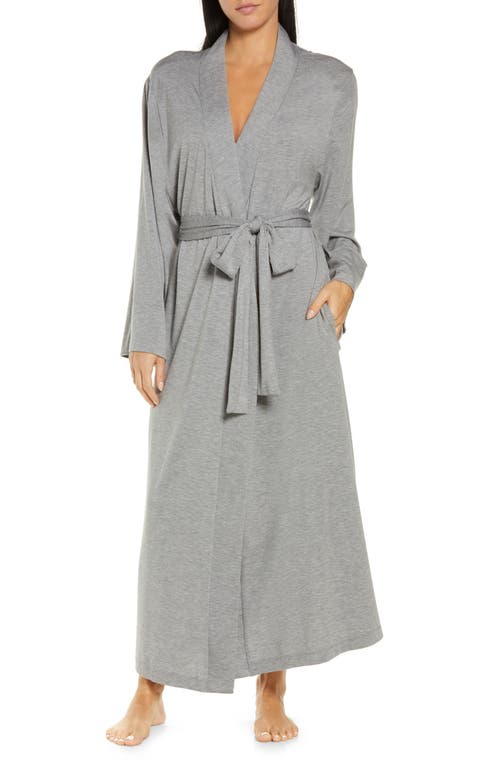Basic Knit Robe in Dark Grey