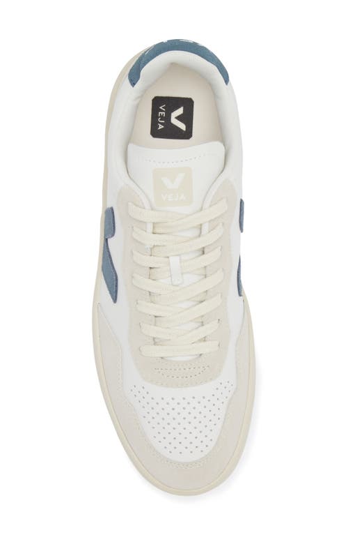 Shop Veja V-90 Leather Sneaker In Extra-white California