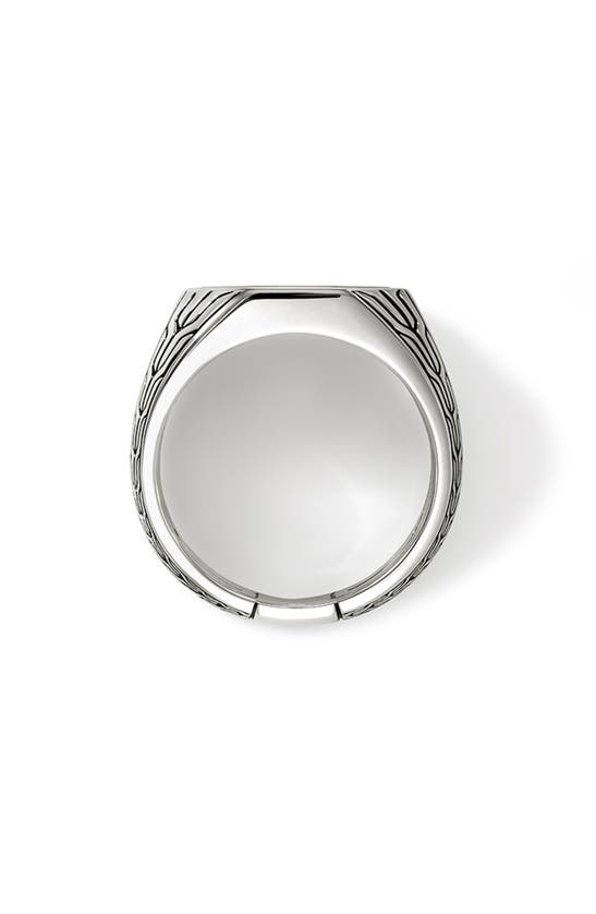 Shop John Hardy Octagon Signet Ring In Silver