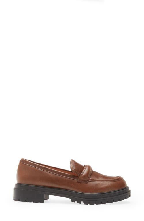 Madewell The Bradley Lugsole Loafer In Leather In Stable
