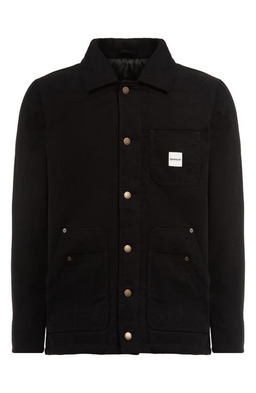 Canvas Workwear Jacket in Black