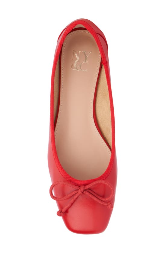 Shop New York And Company Paulina Ballet Flat In Red