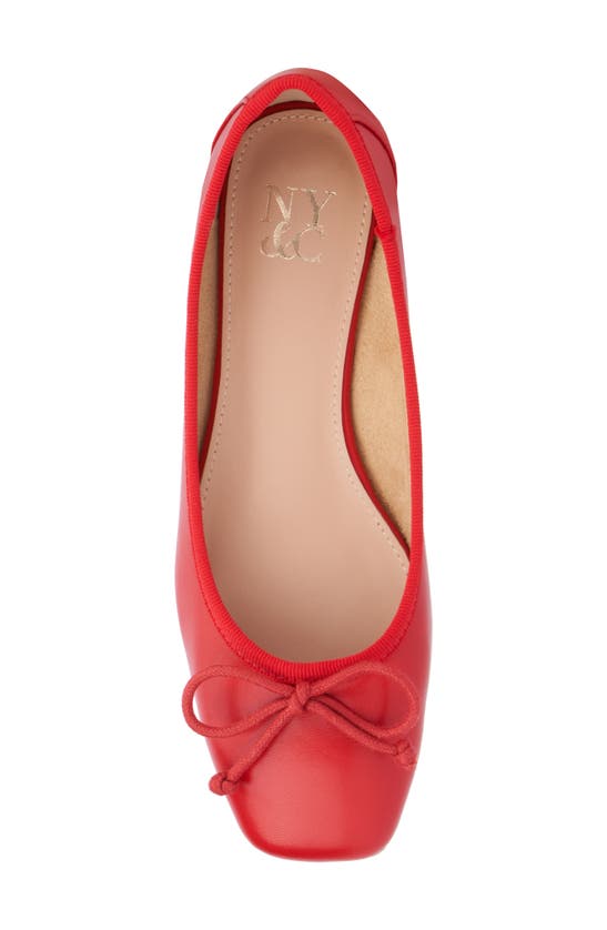New York And Company Paulina Ballet Flat In Red