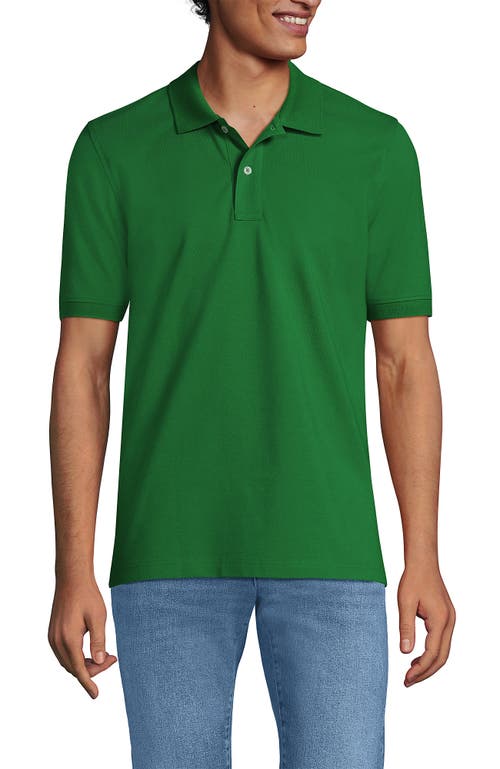 Shop Lands' End Short Sleeve Comfort-first Mesh Polo Shirt In Court Green