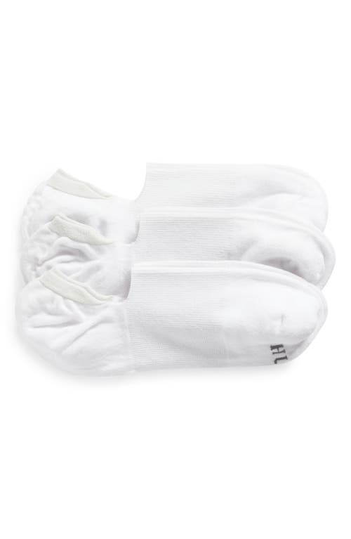 Hue Assorted 3-Pack Arch Hug Cotton Blend Liner Socks in White Pack at Nordstrom