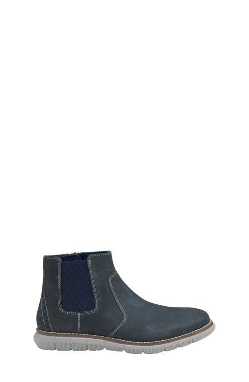 Shop Johnston & Murphy Holden Chelsea Boot In Navy Oiled Nubuck