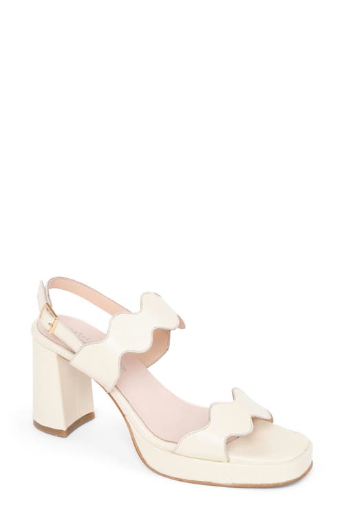 Palm Beach Platform Sandal in Bone