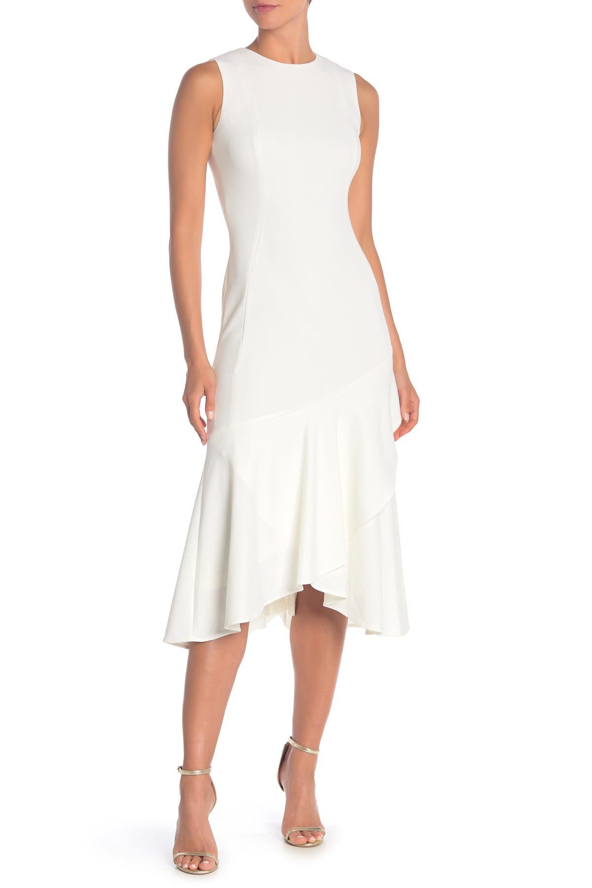 Calvin Klein Sleeveless Highlow Midi Dress Nordstrom Rack 9434