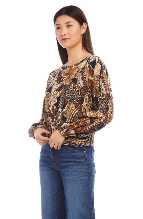 Shop Karen Kane Floral Print Drape Front Top