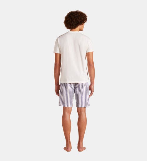 Vilebrequin Sailing Boat From The Sky T-shirt Off-white In Off White